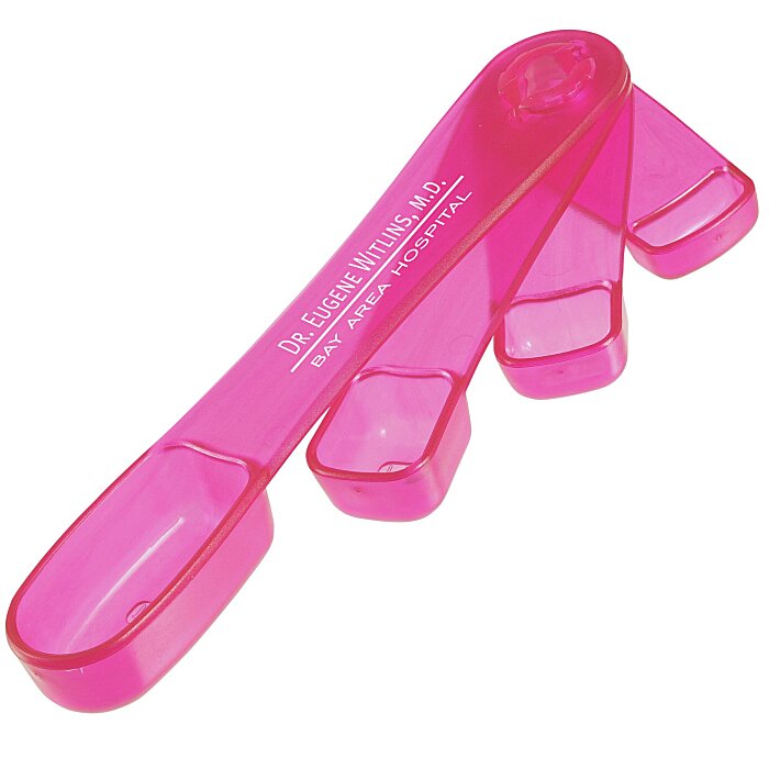 Custom Swivel Measuring Spoons - Translucent