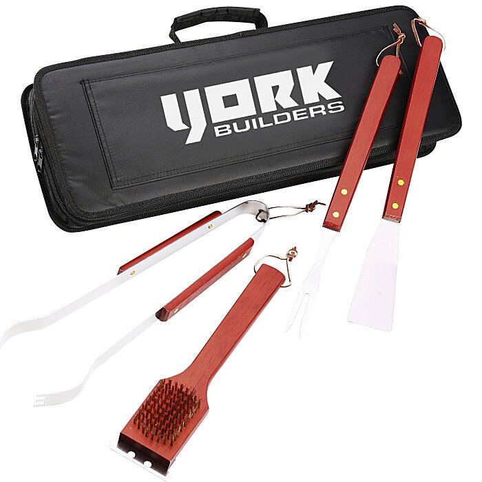 Custom Sizzler 4-Piece BBQ Set