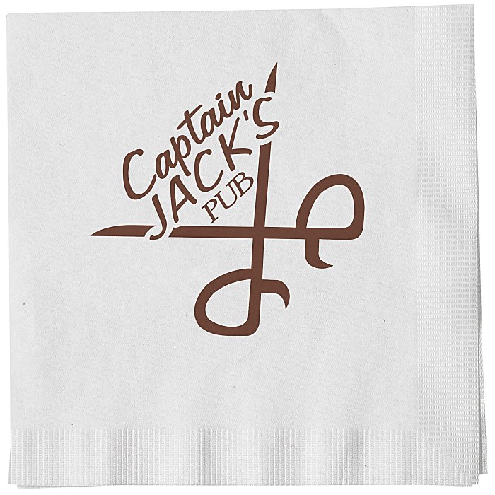 Custom Luncheon Napkin - 1-ply - White