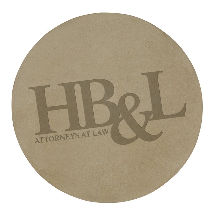 Custom Buff Bonded Leather Coaster