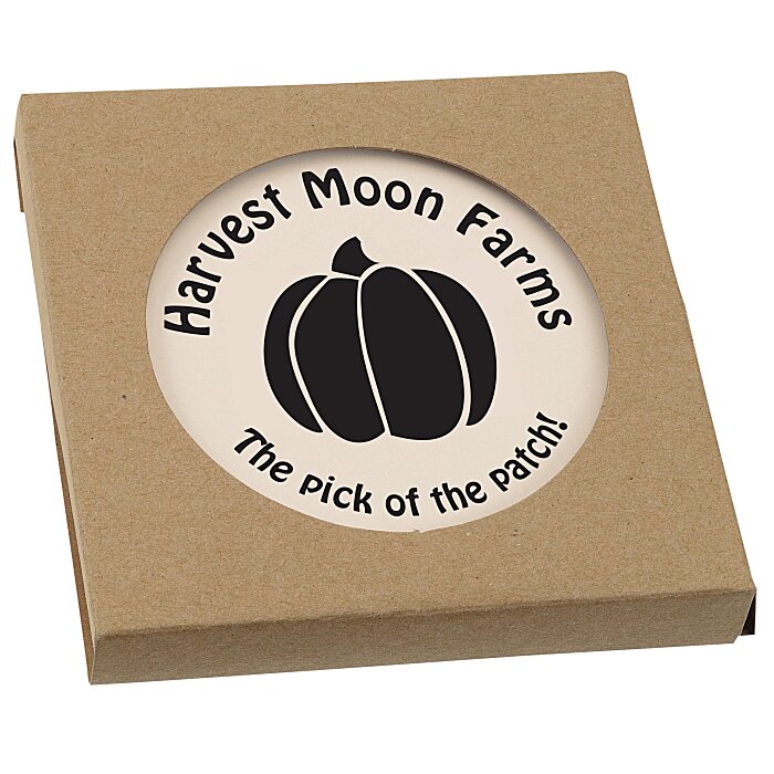 Custom Absorbent Stone Coaster Duo - Round