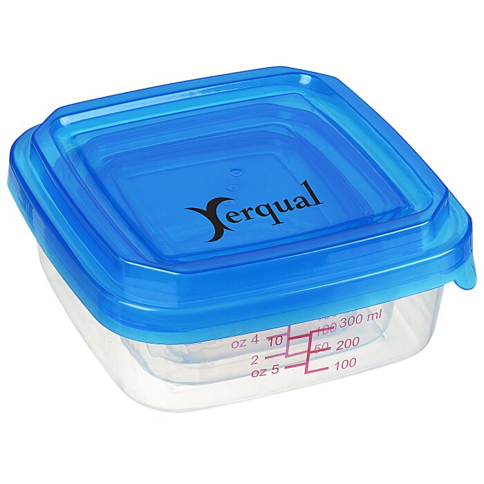 Custom Square Portion Control Container Set