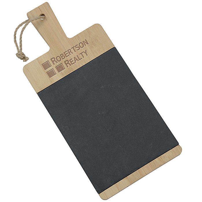 Custom Bamboo & Slate Cutting Board