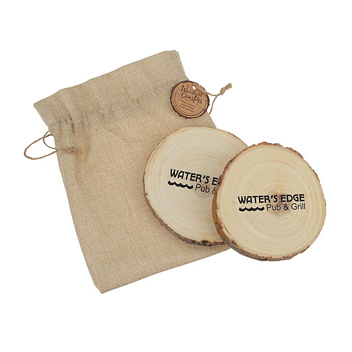 Custom Woodlands Coaster Set