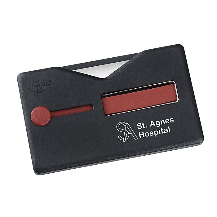 Custom Slider Loop RFID Phone Wallet and Stand