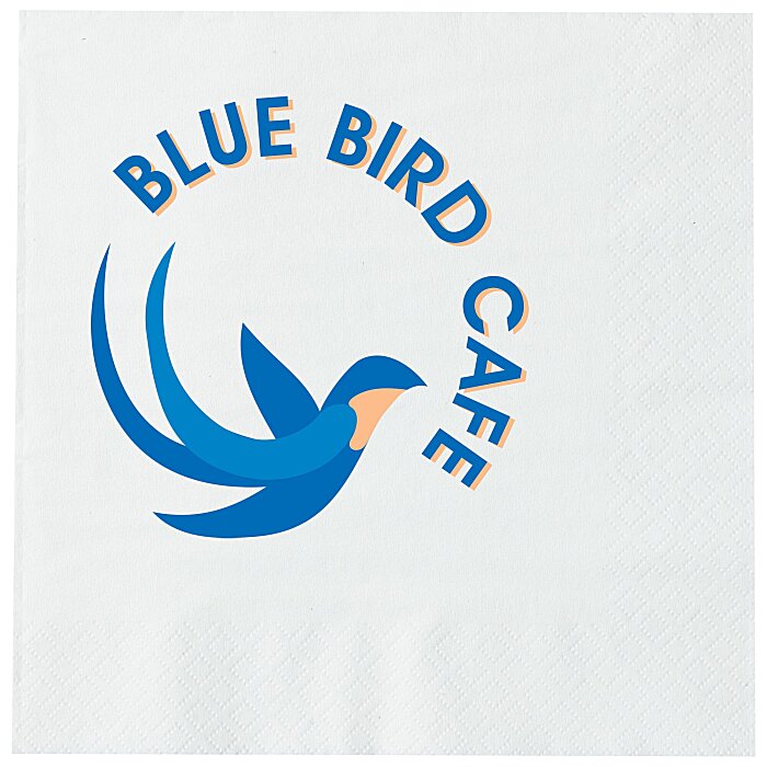 Custom Luncheon Napkin - 3-ply - White - Full Colour
