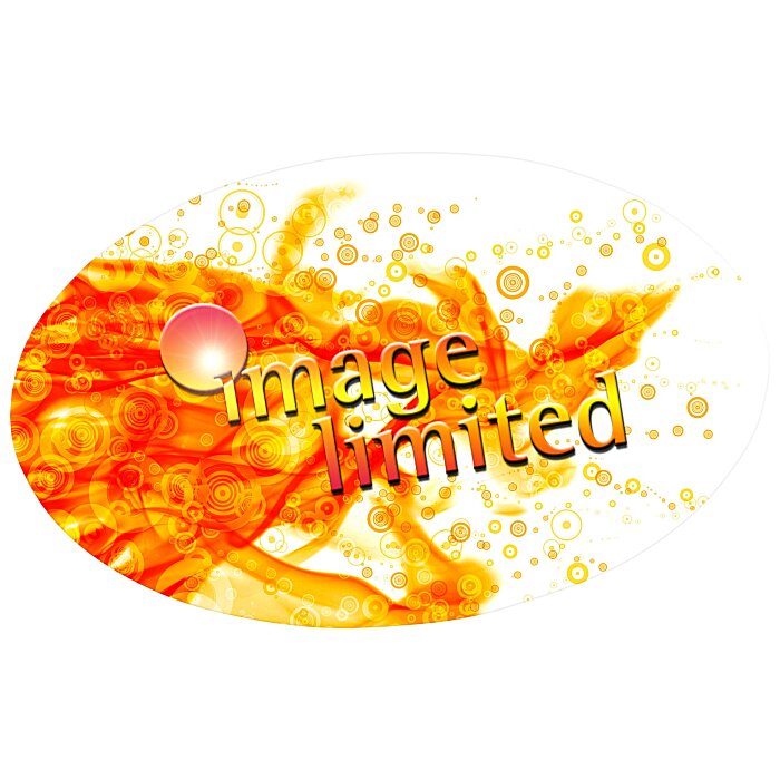 Custom Full Colour Name Badge - Oval - Magnet