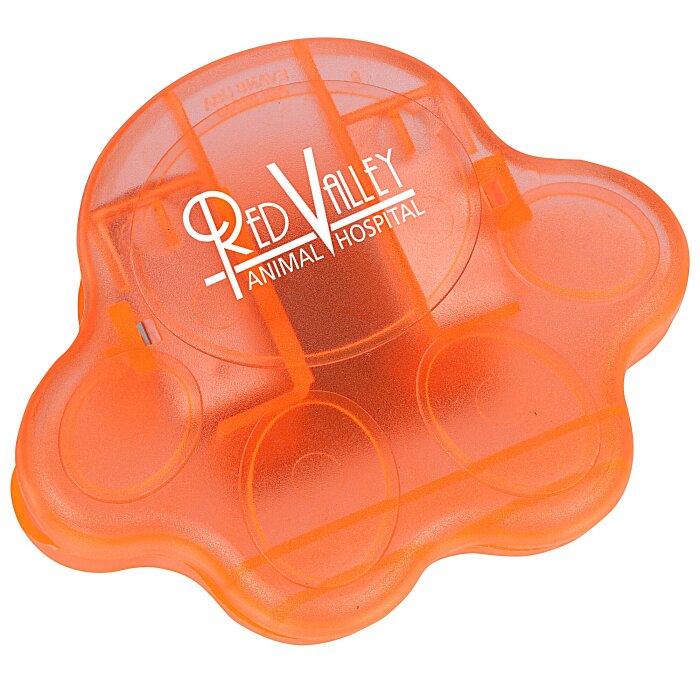 Custom Keep-it Magnet Clip - Paw - Translucent