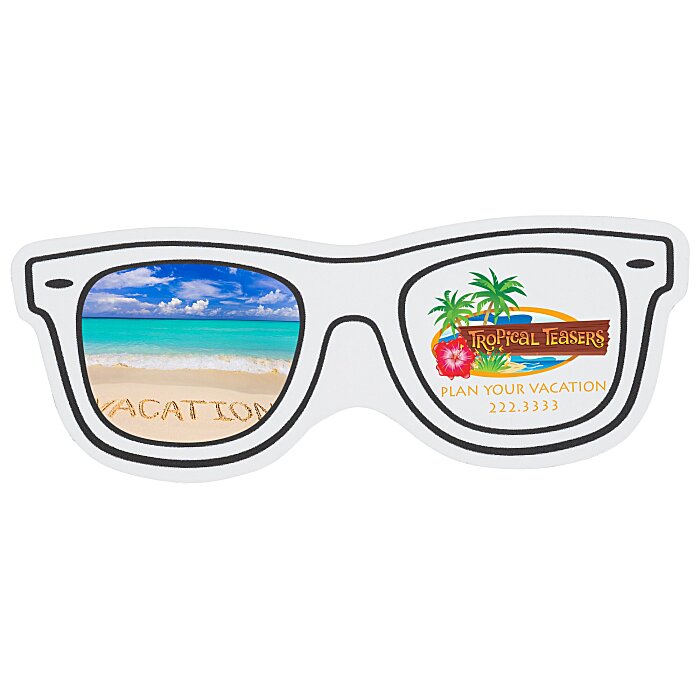 Custom Flat Flexible Magnet - Risky Business Sunglasses