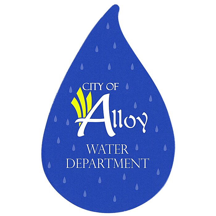 Custom Flat Flexible Magnet - Water Drop