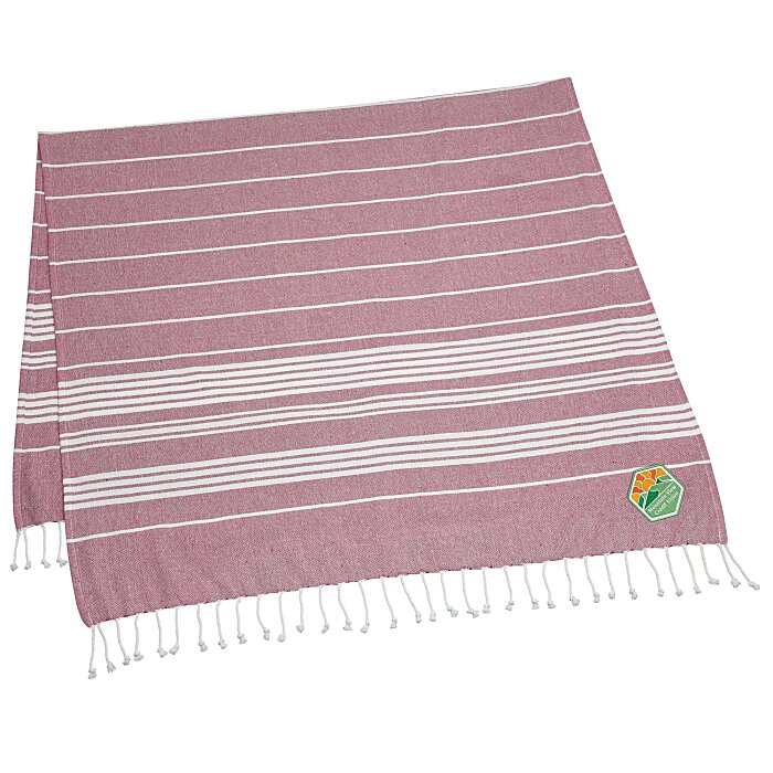 Custom Lana Striped Peshtemal Beach Towel
