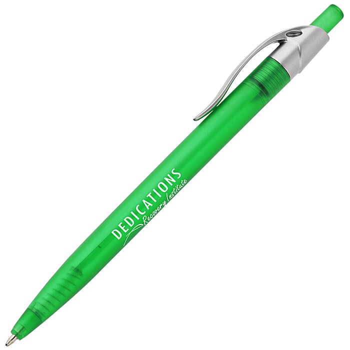 Custom Simplistic Pen - Translucent - Silver