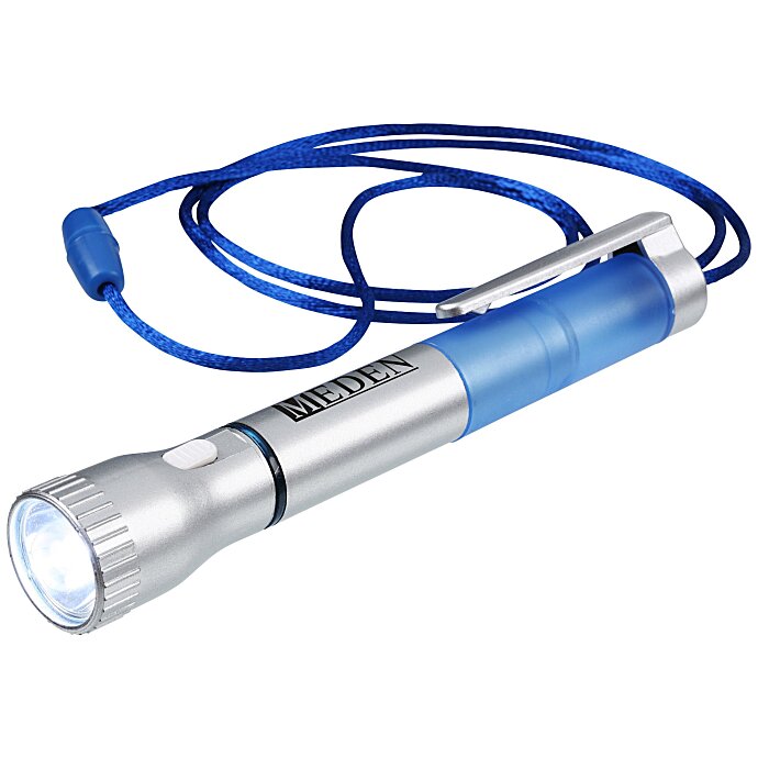 Custom Flashlight with Pen and Lanyard