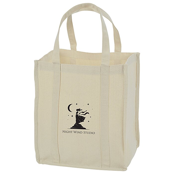 Custom Market 12 oz. Cotton Grocery Tote