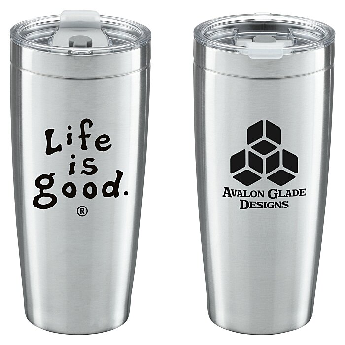 Custom Life is Good Vacuum Tumbler - 20 oz - LIG