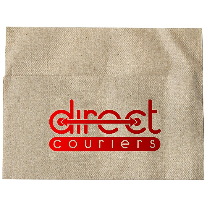 Custom Dispenser Napkin - 1-ply - Natural - Foil