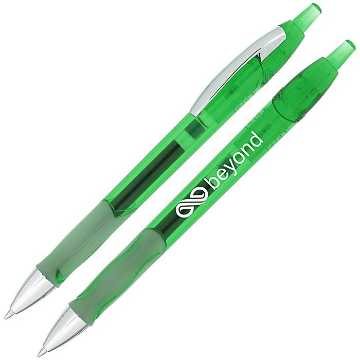 Custom Bic Ferocity Clic Gel Pen - Translucent