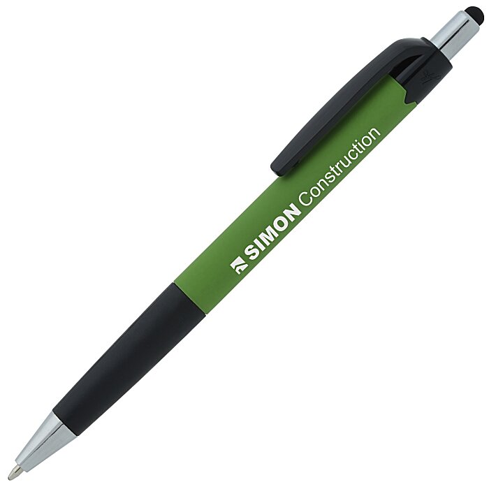 Custom Mardi Gras Soft Touch Stylus Pen