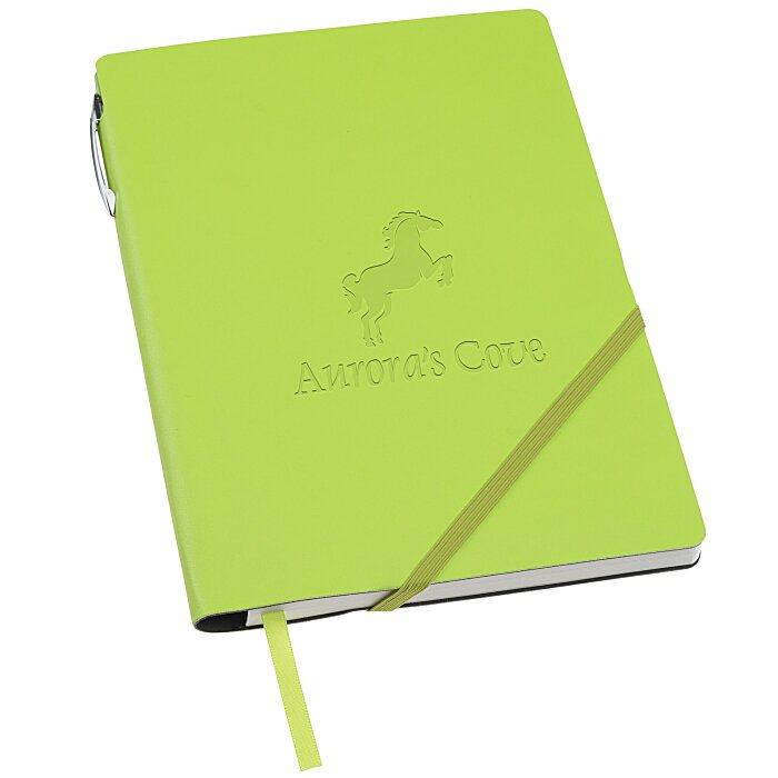 Custom Neoskin Corner Closure Notebook with Pen