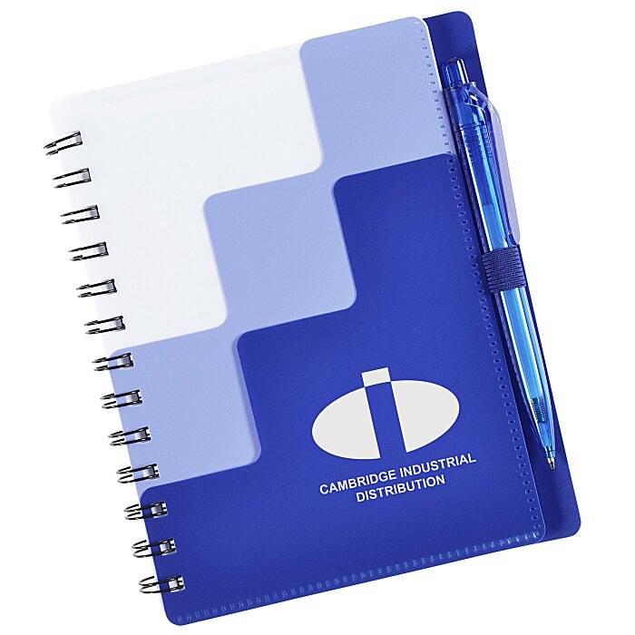 Custom Riser Pocket Spiral Notebook with Pen