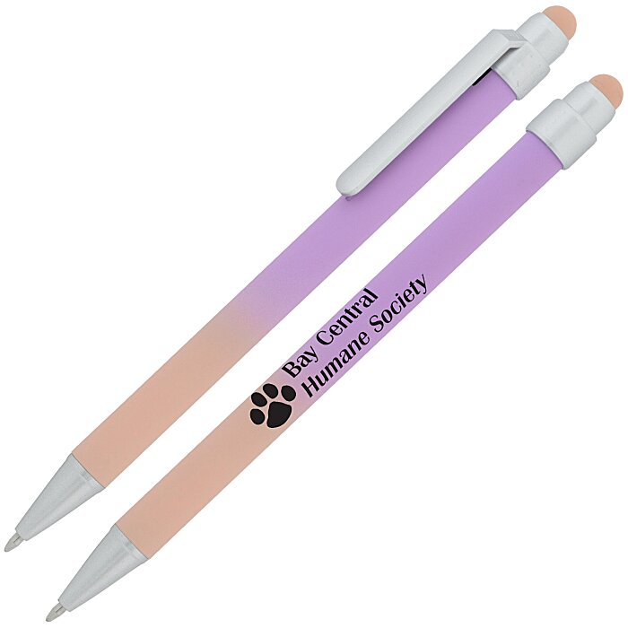 Custom Lavon Ombre Soft Touch Stylus Pen