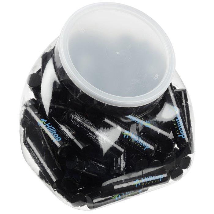 Custom Non-SPF Black Tube Lip Balm Tub - 100-Pieces