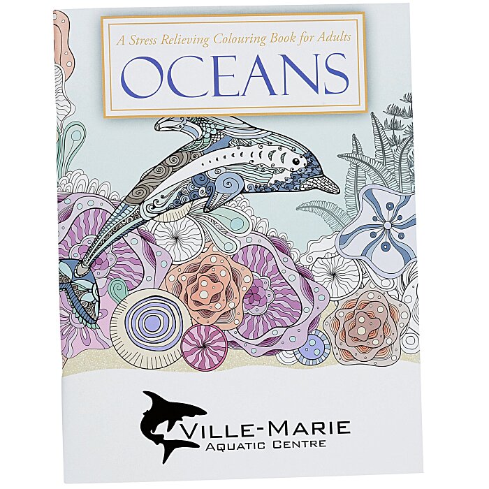 Custom Stress Relieving Adult Colouring Book - Oceans