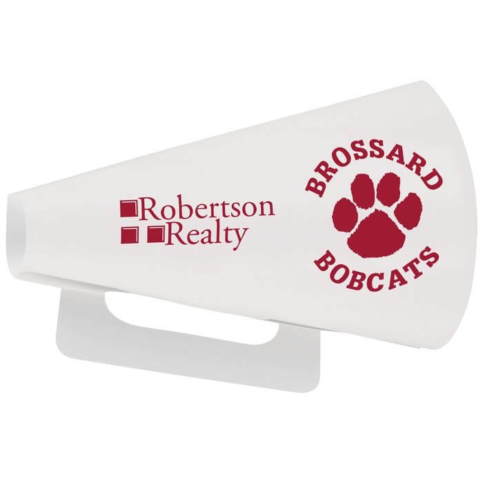 Custom Megaphone - Round - 10 inches - White