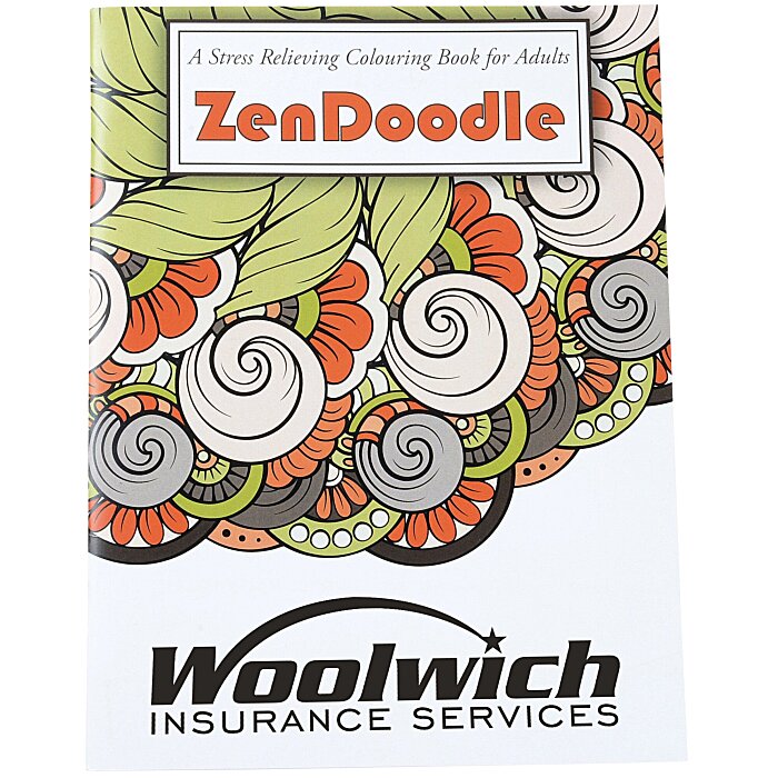 Custom Stress Relieving Adult Colouring Book - Zen Doodle