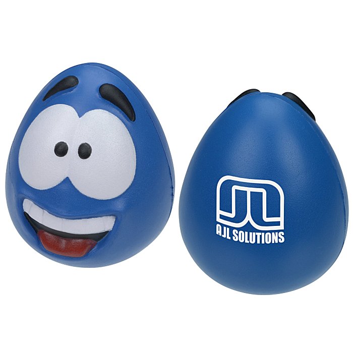 Custom Happy Face Squishy Stress Reliever