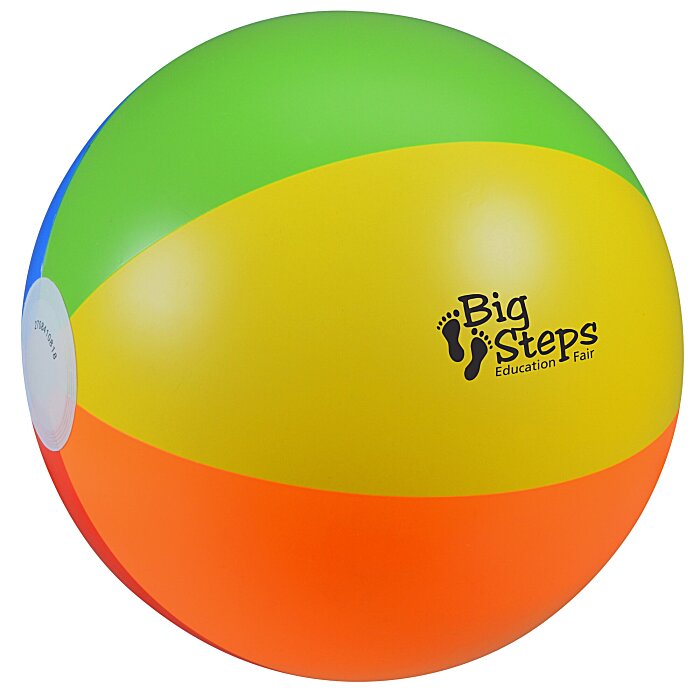 Custom 16-inch Beach Ball - Rainbow