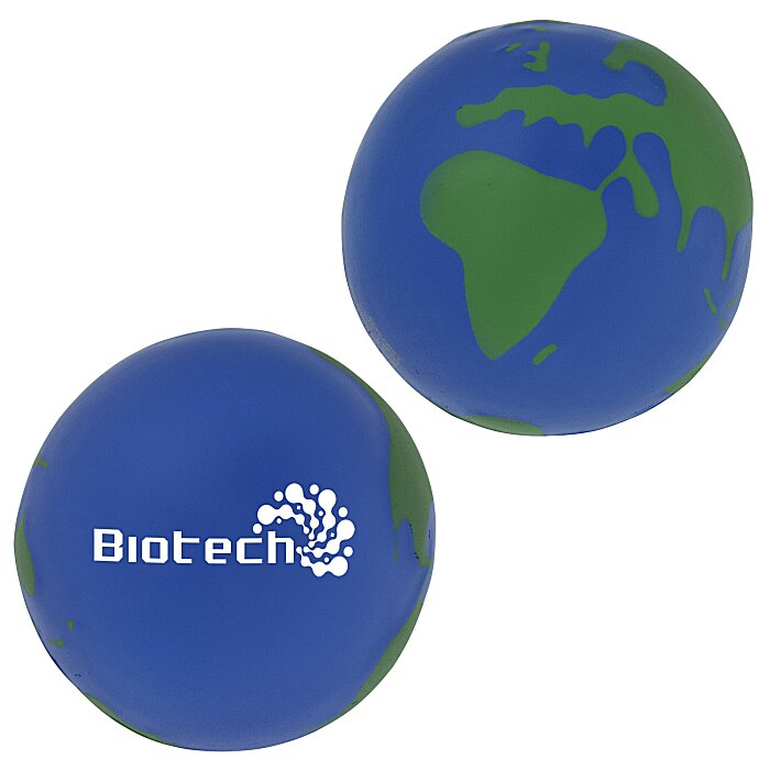 Custom Globe Squishy Stress Reliever