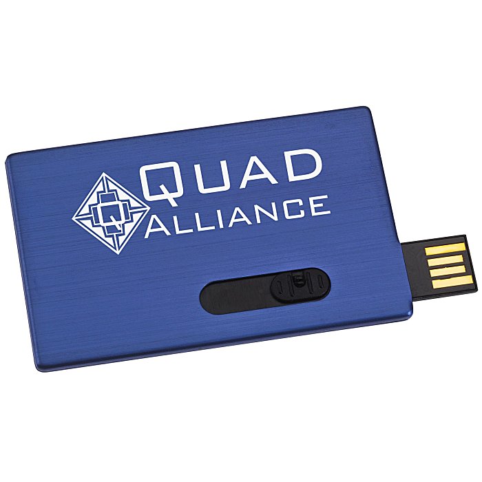 Custom Slide Card Micro USB Drive - 8GB