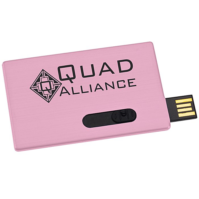 Custom Slide Card Micro USB Drive - 16GB