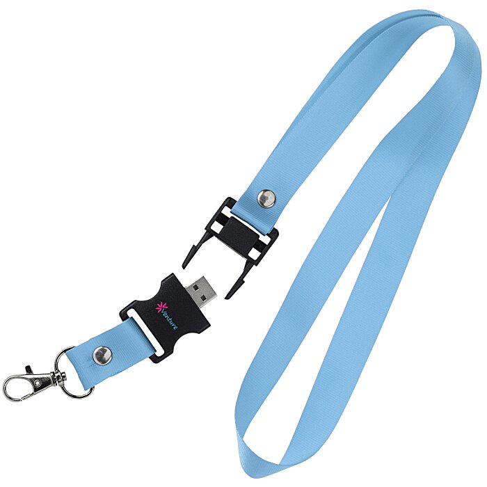 Custom Lanyard USB Drive - 2GB