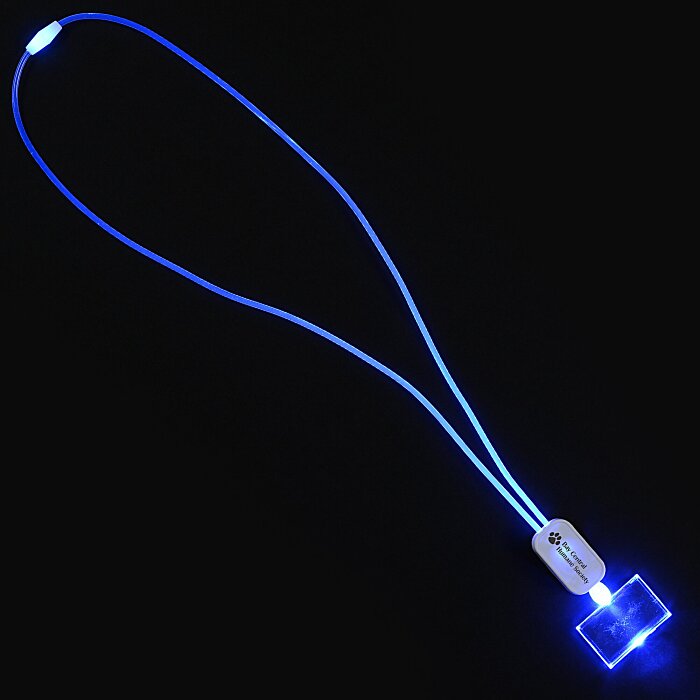 Custom Neon LED Necklace - Rectangle