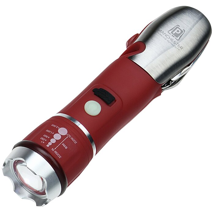 Custom Emergency Rechargeable COB Flashlight Multi-Tool