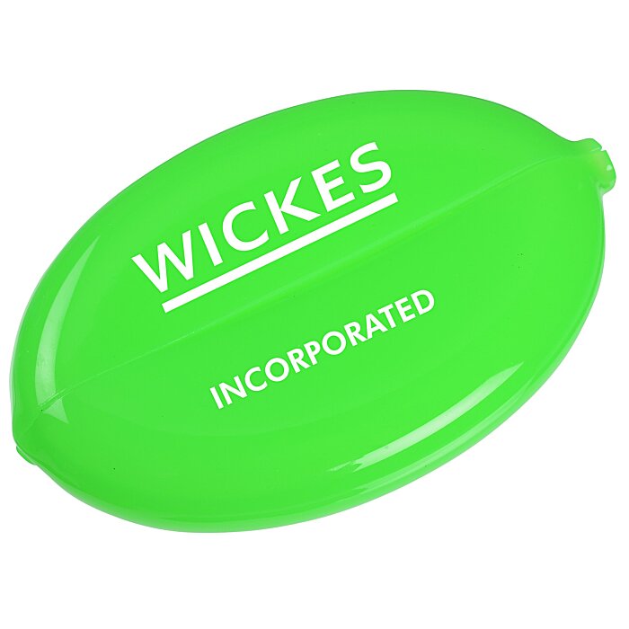 Custom Oval Quikoin Coin Purse - Translucent