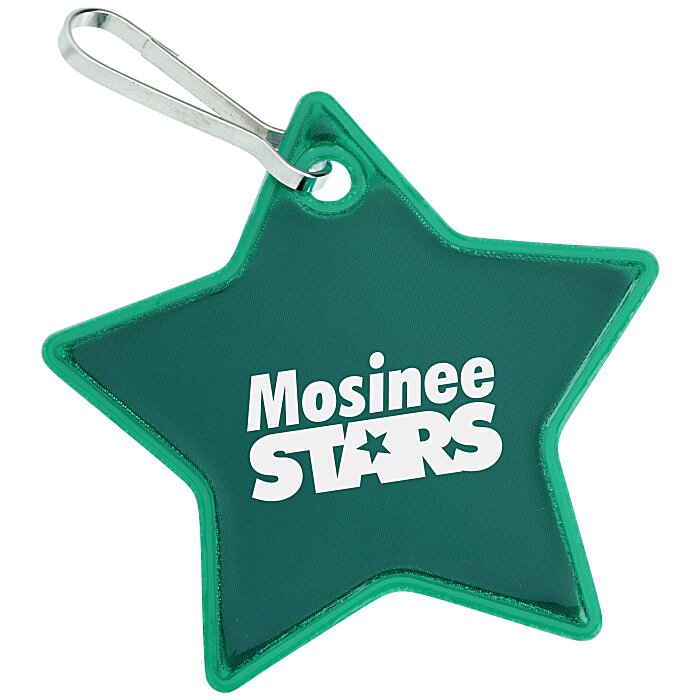 Custom Reflective Zipper Pull - Star