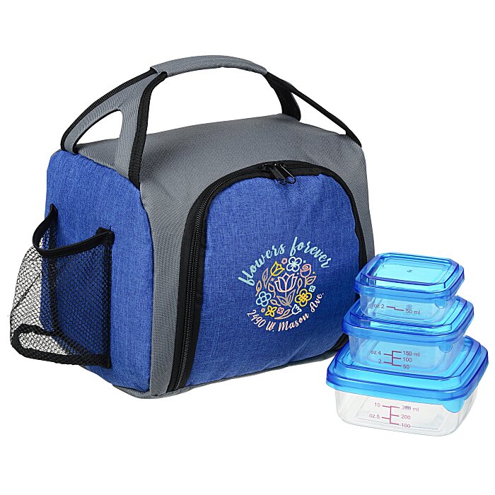 Custom Up Front Square Portion Control Lunch Set