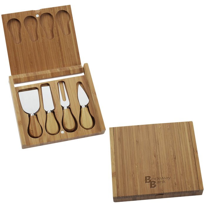 Custom Bamboo Cheeseboard Set