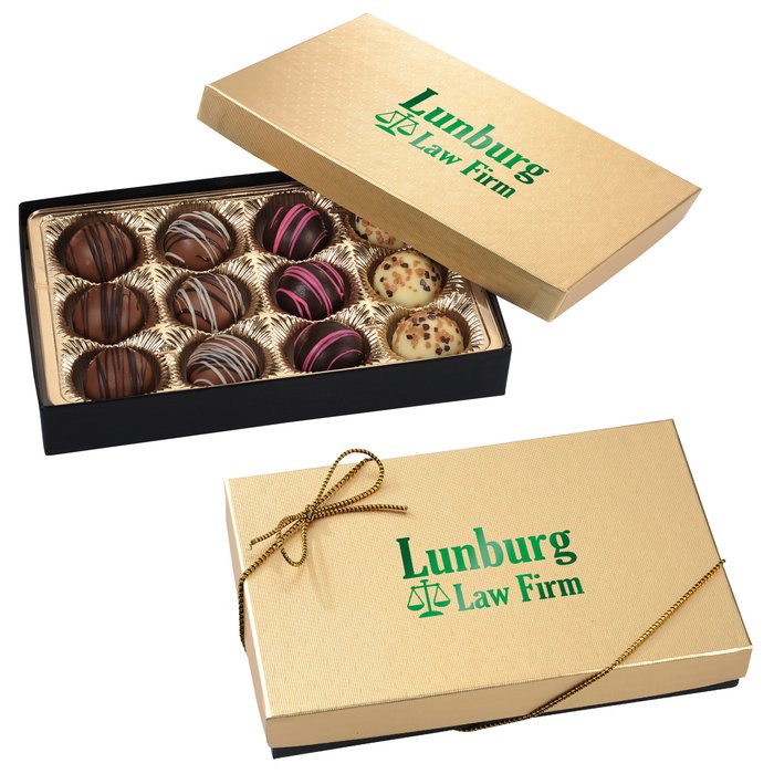 Custom Truffles - 12-Pieces - Gold Box