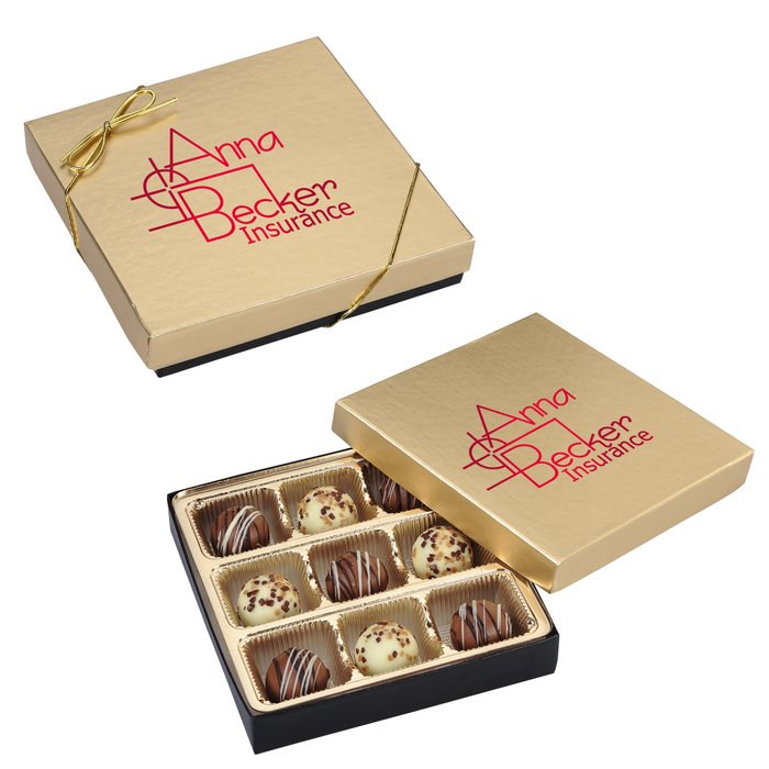 Custom Truffles - 9-Pieces - Gold Box