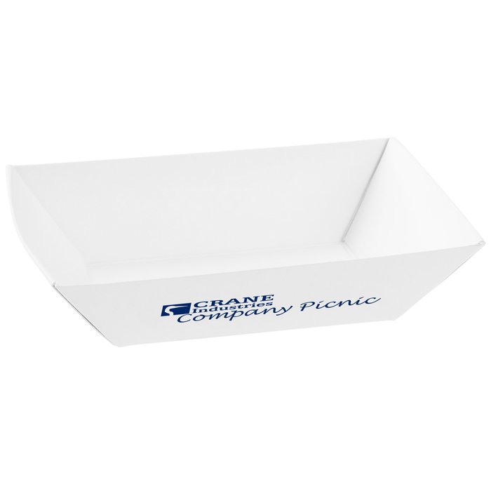 Custom Food Tray - White