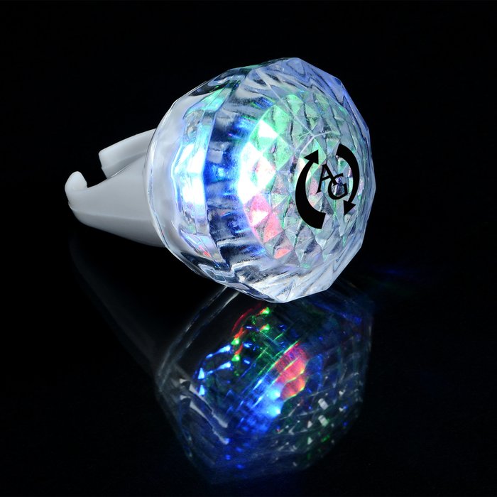 Custom Flashing Rave Ring