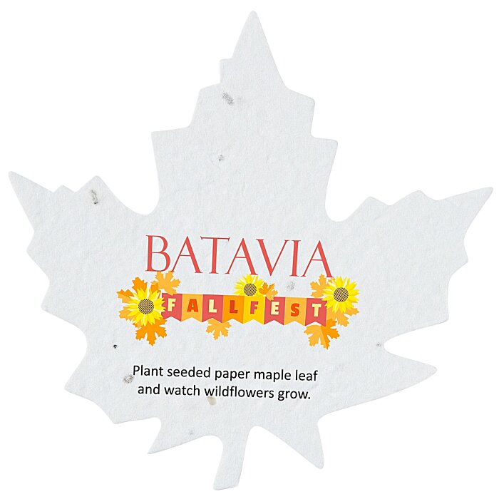 Custom Seed Paper Shapes - Maple Leaf