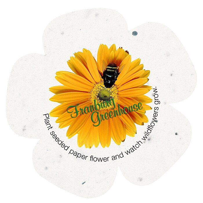 Custom Seed Paper Shapes - Flower