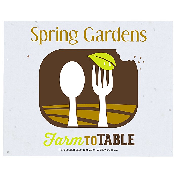 Custom Seed Paper Postcard