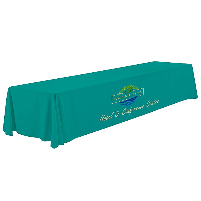Custom Serged Closed-Back Table Throw - 16 feet